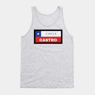 Castro City in Chilean Flag Tank Top